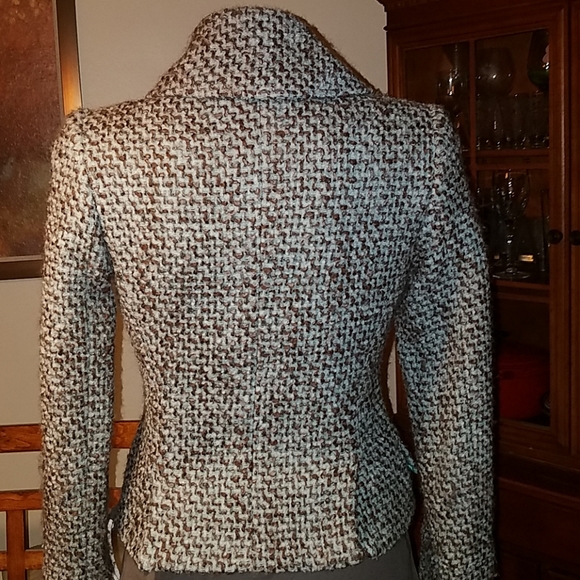 PHILLIPE ADEC Wool Boucle Tweet Jacket - Picture 3 of 8